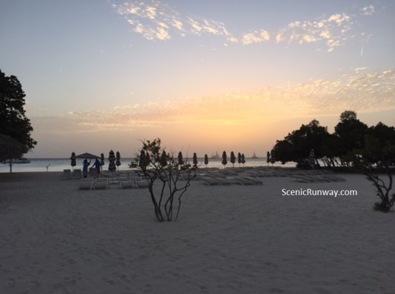 Aruba Night Beach View