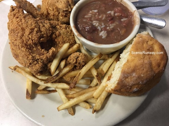 Fried Chicken and Red Beans and Rice